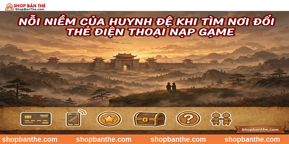 Nỗi Niềm Của Huynh Đệ Khi Tìm Nơi Đổi Thẻ Điện Thoại Nạp Game