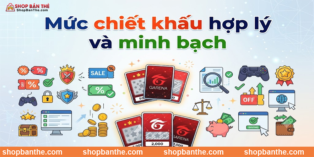 Mức chiết khấu hợp lý và minh bạch