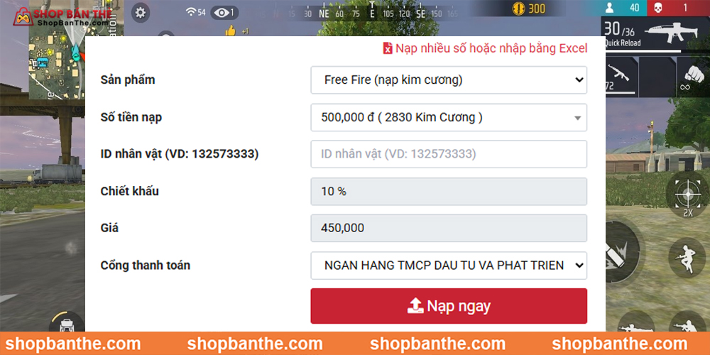 Hướng dẫn nạp Free Fire bằng thẻ cào từ A-Z