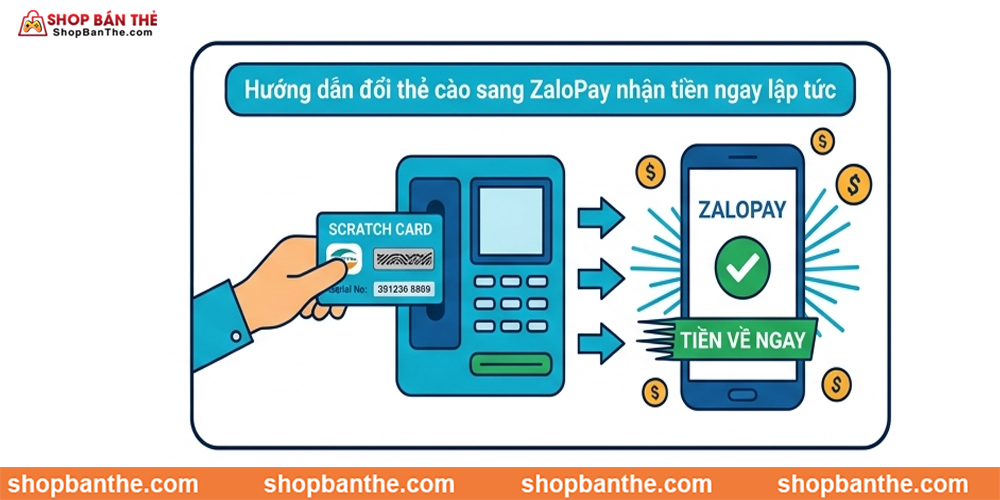 đổi thẻ cào sang tiền ZaloPay