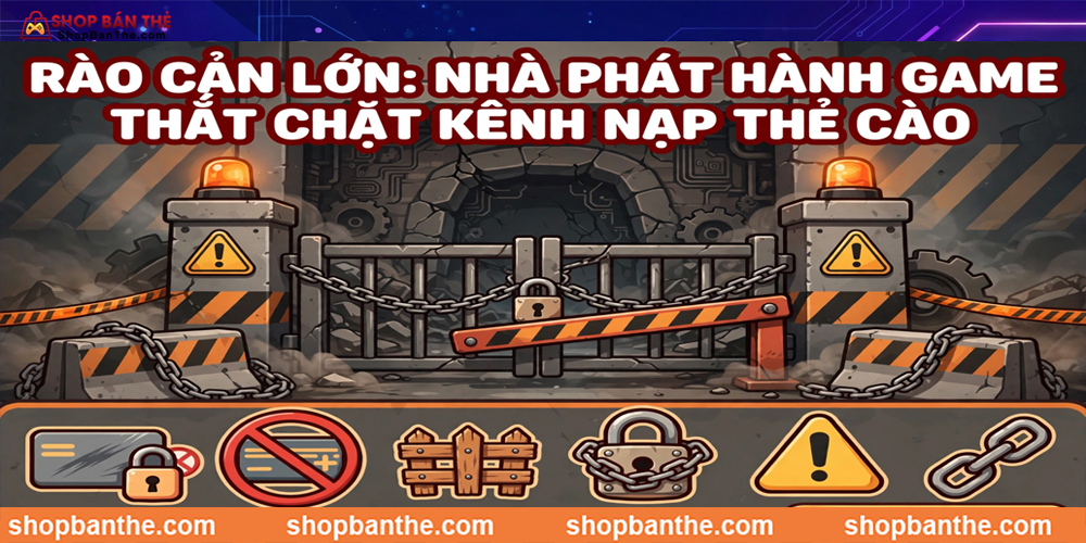 Rào Cản Lớn: Nhà Phát Hành Thắt Chặt Kênh Nạp Thẻ Cào